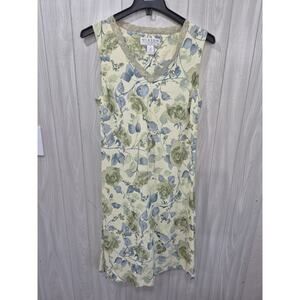 Women's Norton Studio Whimsical Forest Fairy Dress Size L Linen Blend Spring